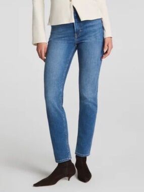 CURVE APPEAL Mid-Rise Blue Jeans | Size: 6/28